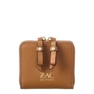 ZAC Zac Posen Women's Eartha Zipped Small Wallet-Pearl Lady Brown NWT